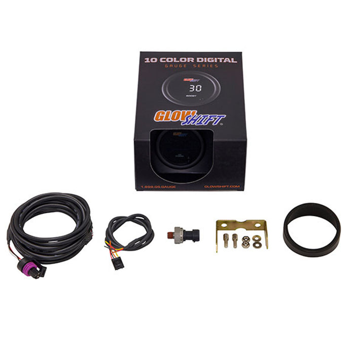 10 Color Digital Oil Pressure Gauge | GlowShift