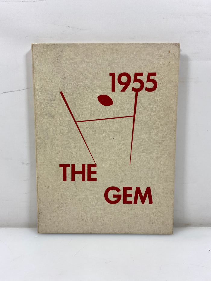 1955 "The Gem" Dimondale Schools Yearbook Dimondale, MI HC