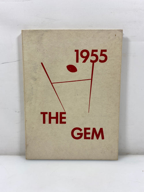 1955 "The Gem" Dimondale Schools Yearbook Dimondale, MI HC