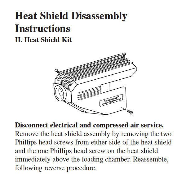 3M Polygun PG II heat shield cover replacement