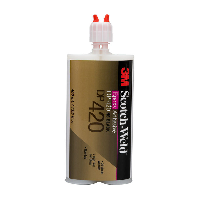 400 ml cartridge of 3M Scotch-Weld DP420NS black epoxy adhesive