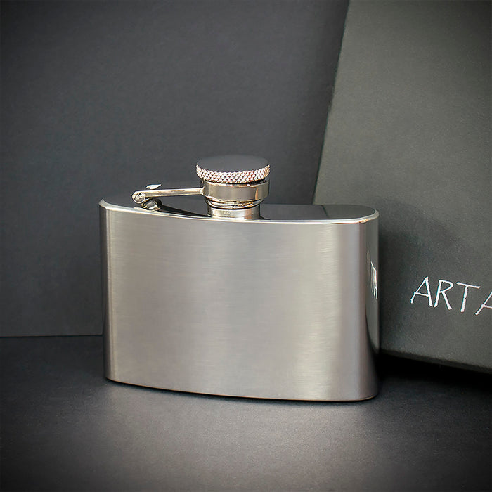 4oz Polished Hip Flask - FL4
