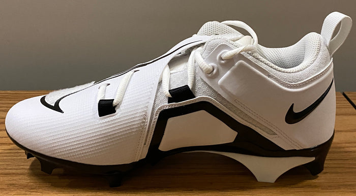 Alpha Menace Pro 3 Low P Football Cleats Size 12.5 (White)
