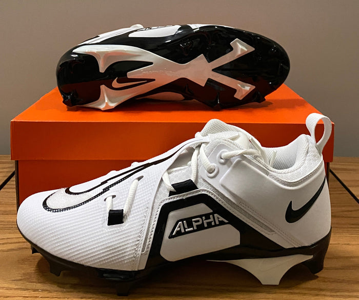 Alpha Menace Pro 3 Low P Football Cleats Size 14 (White)