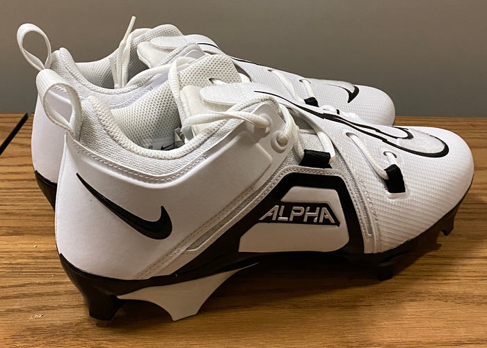 Alpha Menace Pro 3 Low P Football Cleats Size 14 (White)