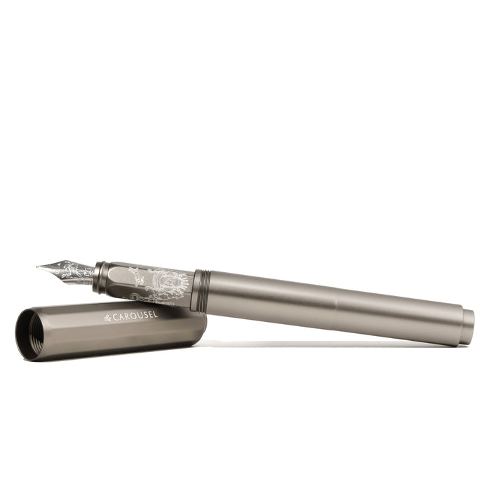 Aluminum Carousel Fountain Pen - Highland Smoke - Ferris Wheel Press