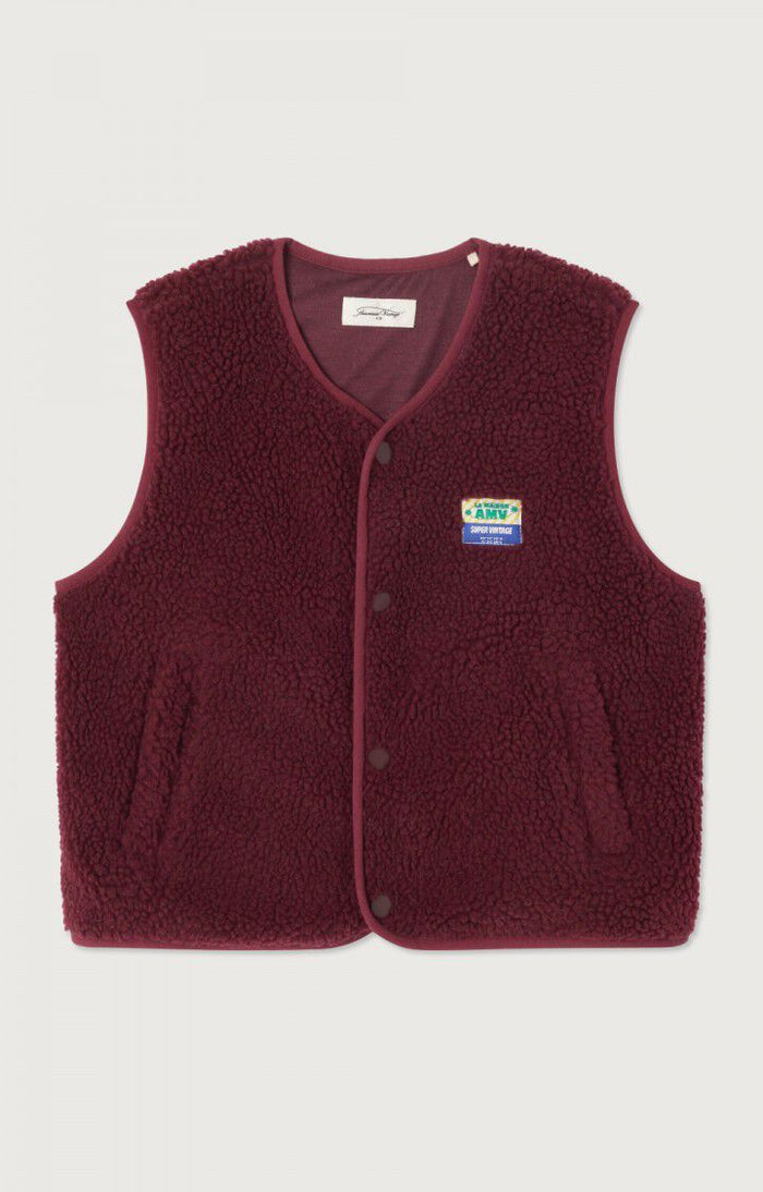 American Vintage | Hoktown Vest | bordeaux chine