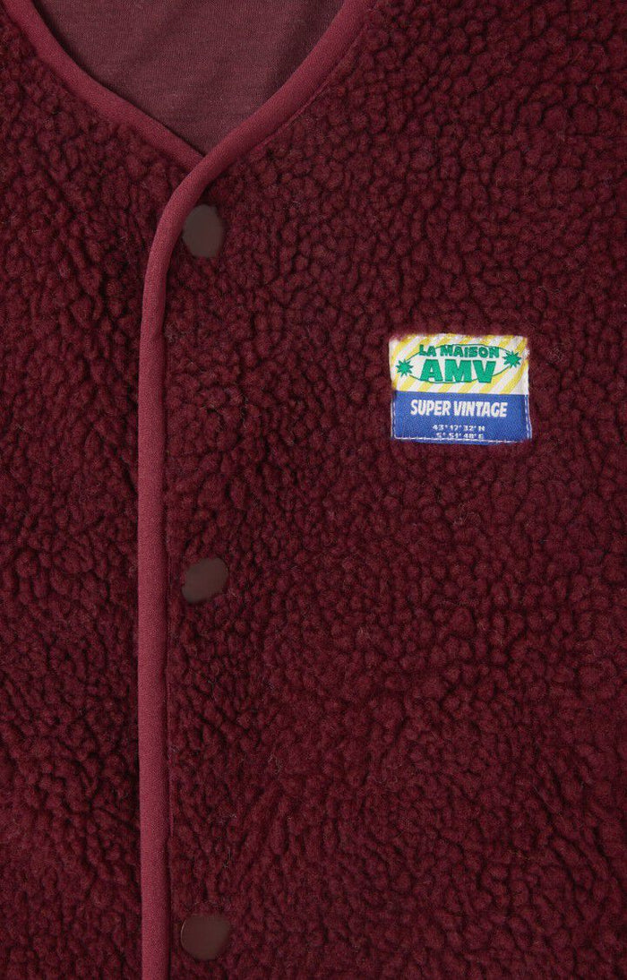 American Vintage | Hoktown Vest | bordeaux chine
