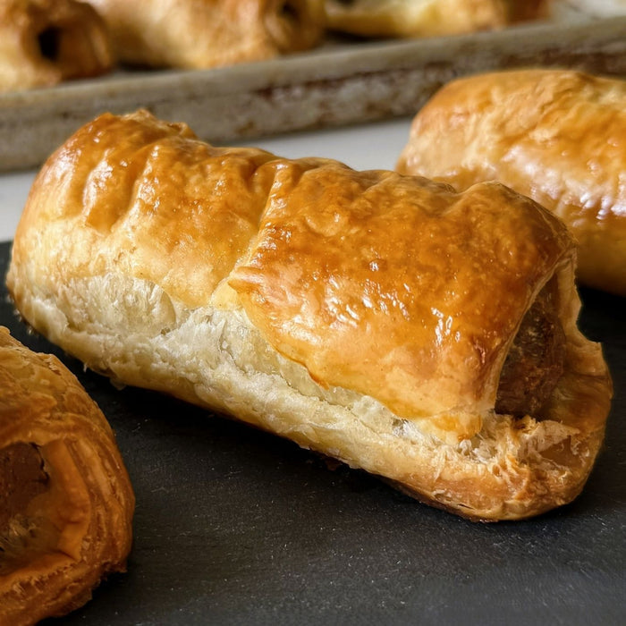 Beef Sausage Rolls: 3 per Pack