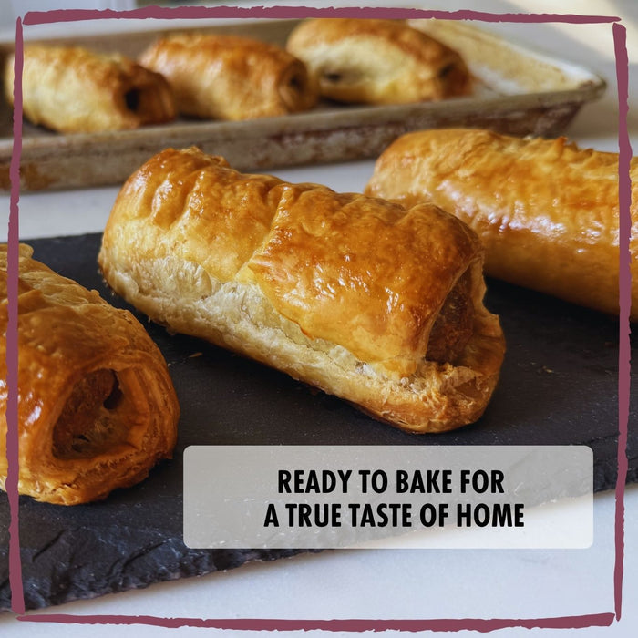 Beef Sausage Rolls: 3 per Pack
