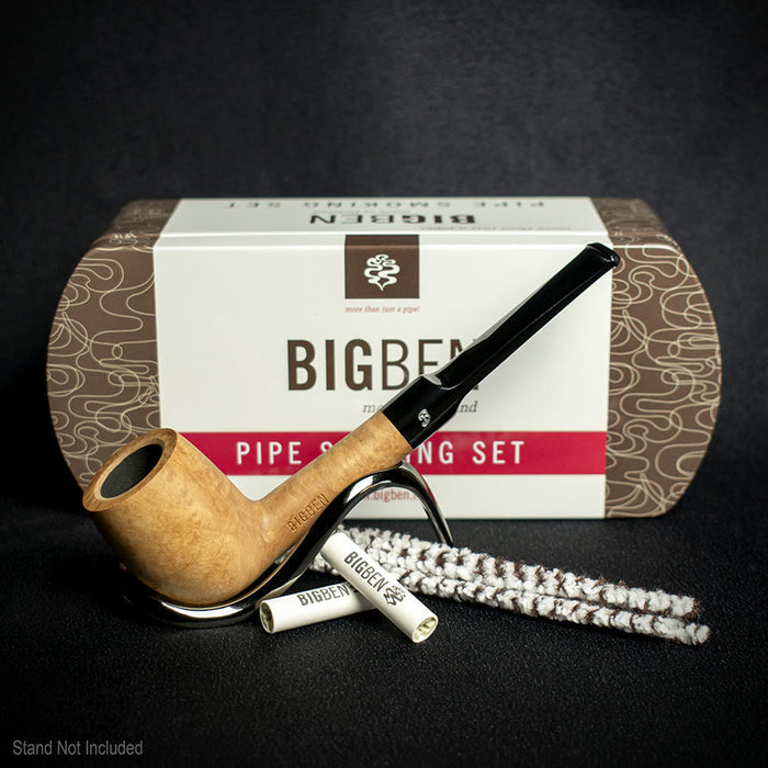 Big Ben Briar Smoking Pipe Starter Kit - Straight Pipe