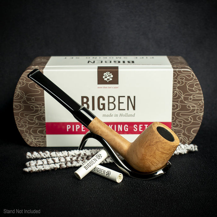 Big Ben Briar Smoking Pipe Starter Kit - Straight Pipe