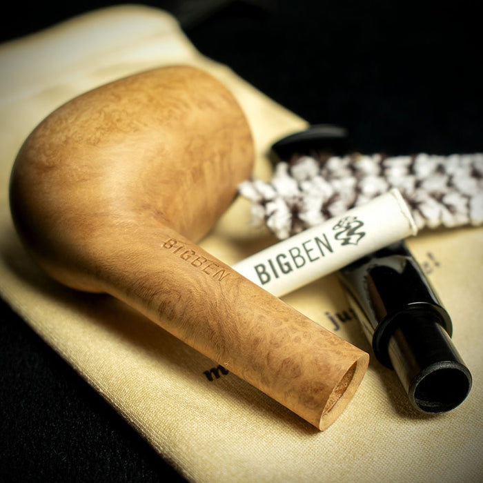 Big Ben Briar Smoking Pipe Starter Kit - Straight Pipe