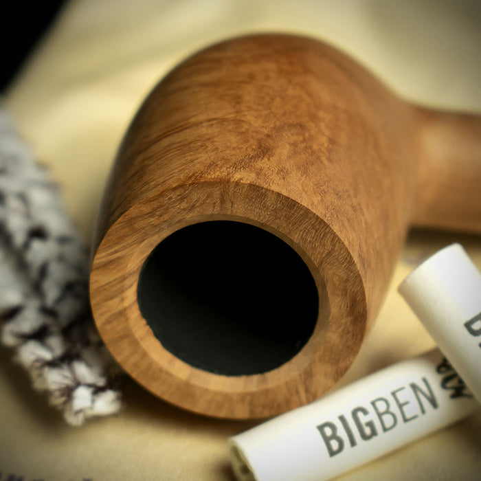 Big Ben Briar Smoking Pipe Starter Kit - Straight Pipe