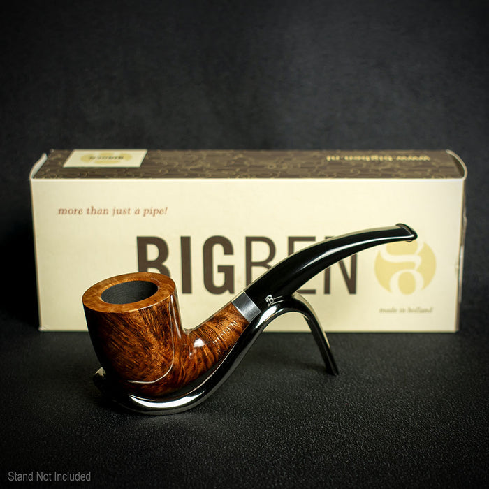 Big Ben Sylvia Tan Polish Briar Smoking Pipe -  Shape 855