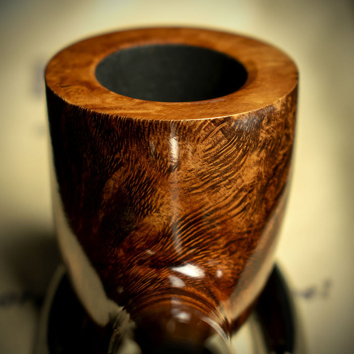 Big Ben Sylvia Tan Polish Briar Smoking Pipe -  Shape 855