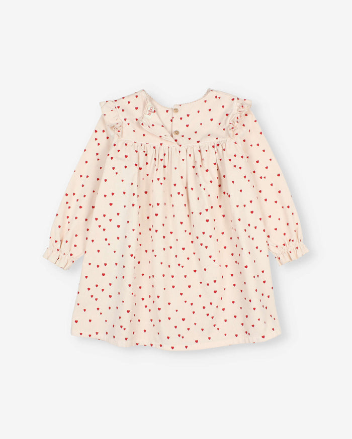 Buho | Mini Cuore dress | Cream pink