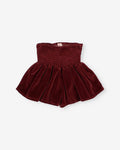 Buho | Velvet skirt-short | Pomegranate