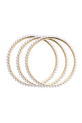 Canvas Lacey Pearl Bangles Set of 3