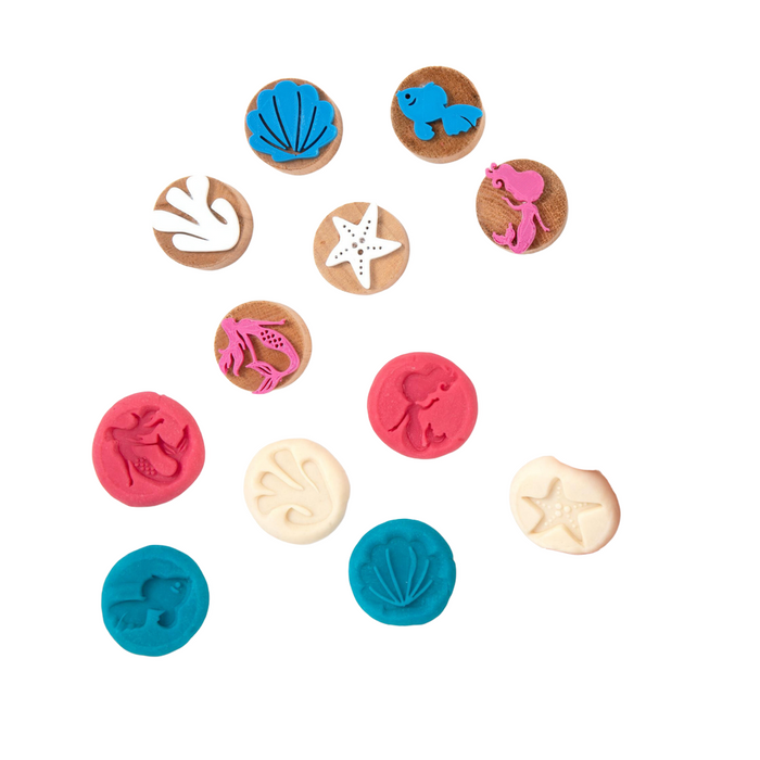 ChildGen | Wooden stamp | Mermaid set