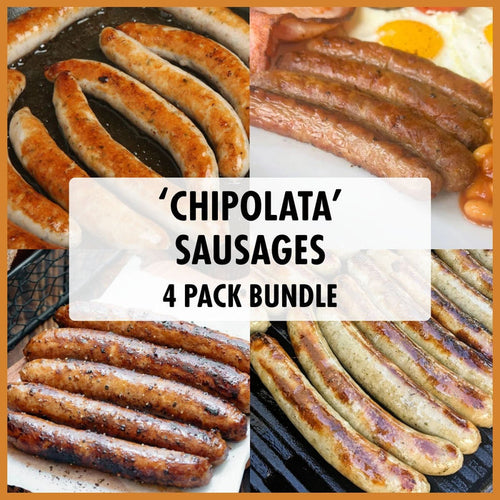 'Chipolata' Sausages: 4 Pack Bundle