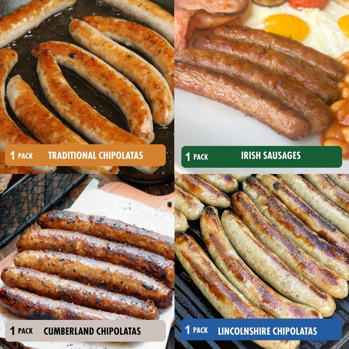 'Chipolata' Sausages: 4 Pack Bundle