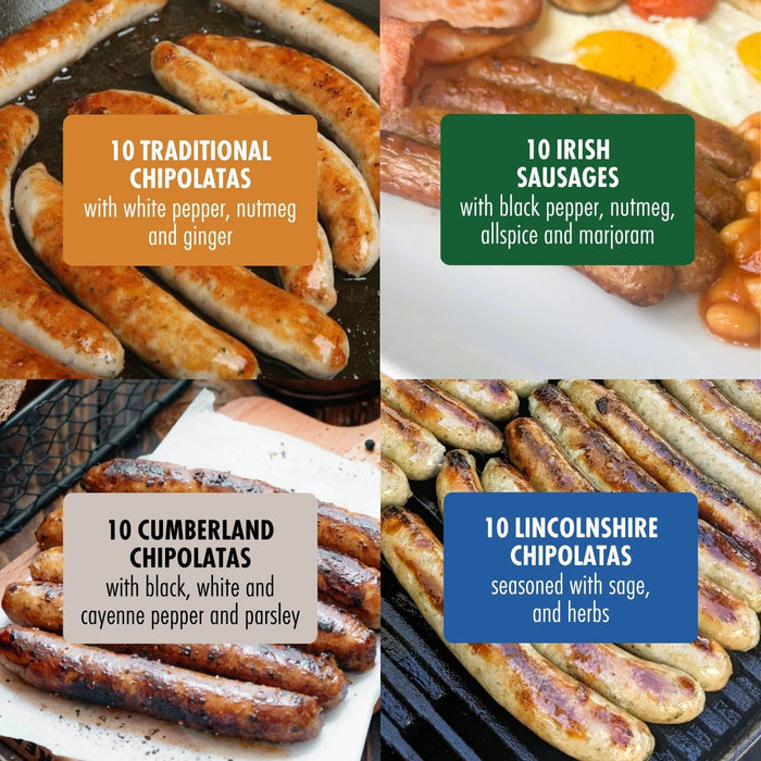 'Chipolata' Sausages: 4 Pack Bundle