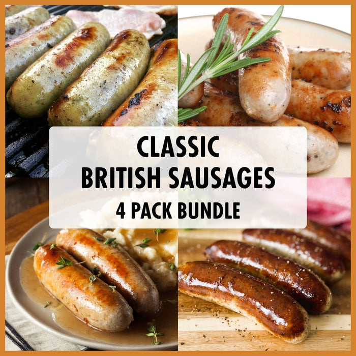 Classic British Sausages: 4 Pack Bundle