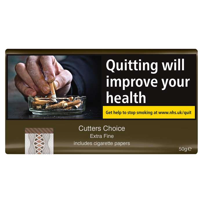 Cutters Choice Extra Fine Hand Rolling Tobacco - 50g Pouch