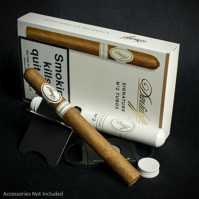 Davidoff Signature No. 2 Tubos Cigars - Pack of 4