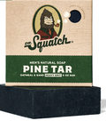 Block of pine tar soap with Dr. Squatch packaging