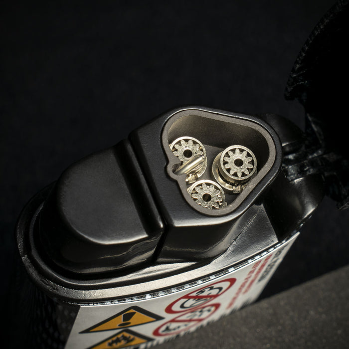 Easy Torch Carbon Triple Flame Cigar Lighter with Built-in Punch