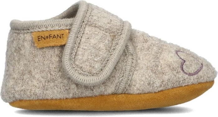En Fant| Baby wool slippers w/ embroidery| Heart