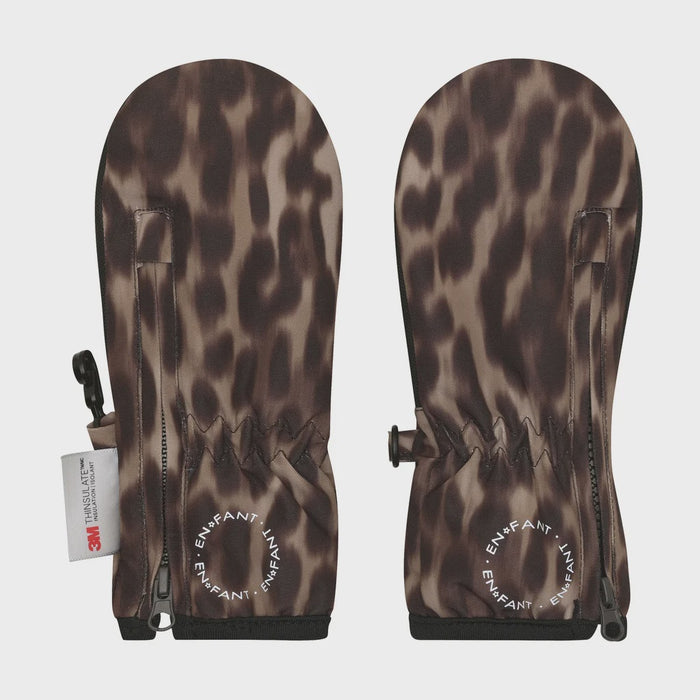 En Fant | Waterproof mittens with zipper | Pine Bark