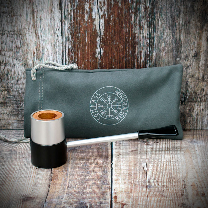 Erik Nording Aluminium (Silver) Briar Lined Sailor Pipe