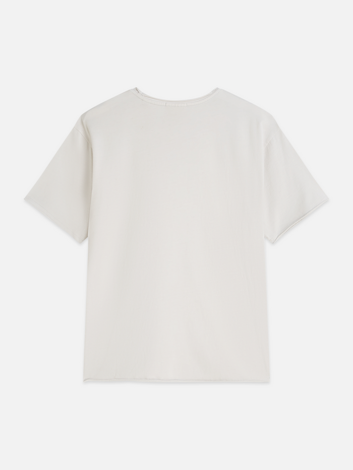 Essentials Raw-Edged Garment-Dyed Relaxed-Fit T-Shirt