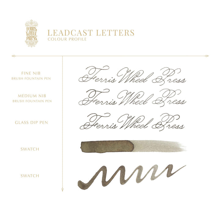 Everyday Collection | Leadcast Letters 10ml Ink