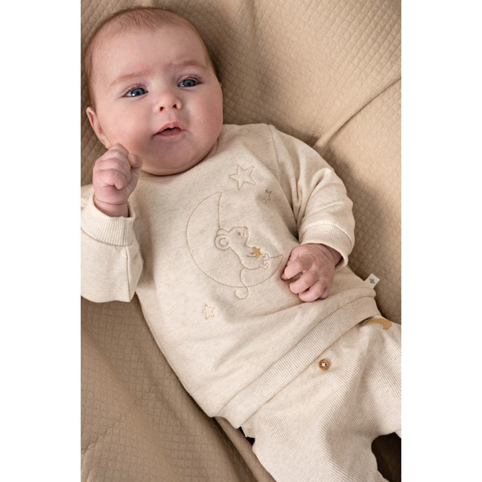 Feetje | Broek rib | Offwhite melange