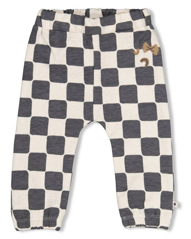 Feetje | Geruite broek | Antraciet