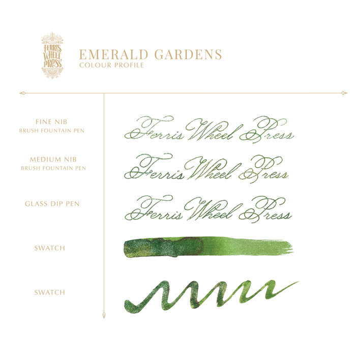 FerriTales | The Beauty and the Beast | Emerald Gardens 85ml Ink - Ferris Wheel Press