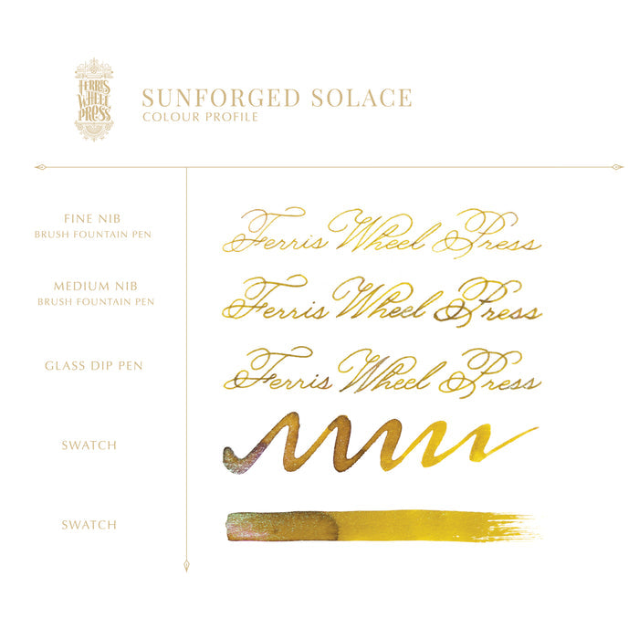 FerriTales | The Book of Knights Series | Sunforged Solace 85ml Ink - Ferris Wheel Press