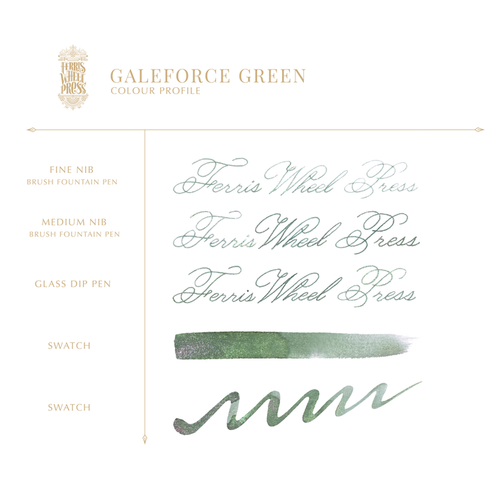 FerriTales | The Three Little Pigs | Galeforce Green 85ml Ink - Ferris Wheel Press