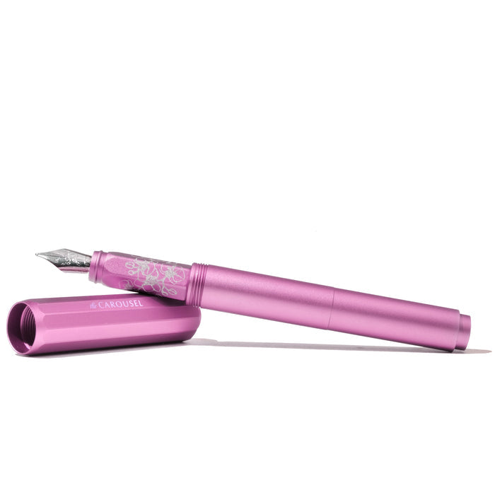 Fête Chinoise | Aluminum Carousel Fountain Pen - Serpentine Blooms - Ferris Wheel Press