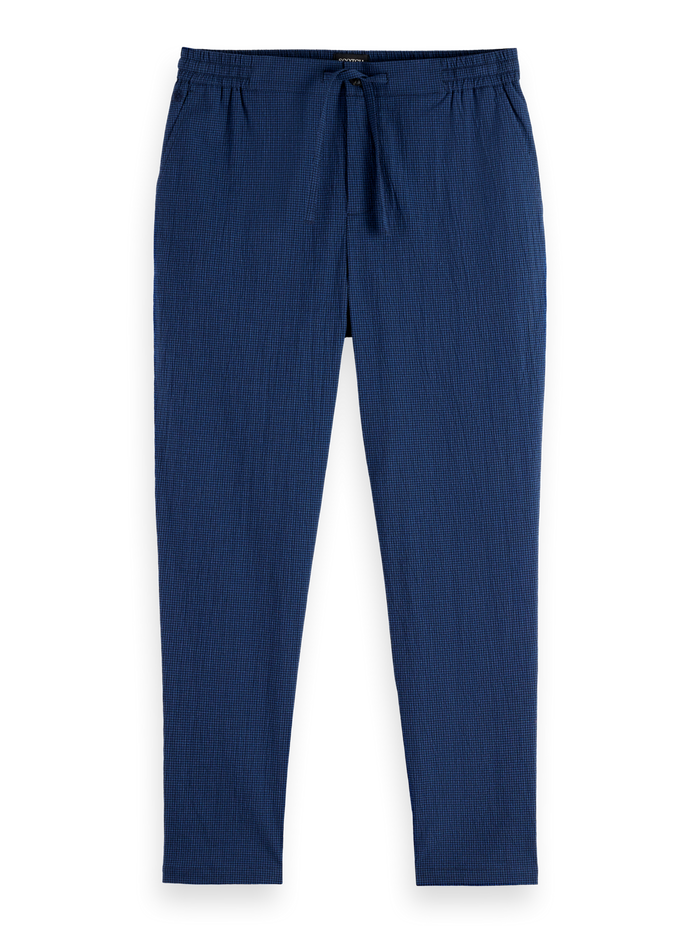 Finch - Cotton Blend Seersucker Tapered Fit Jogger