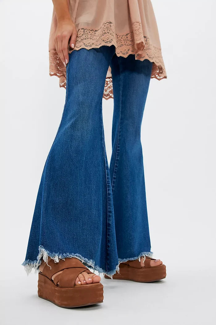 person standing with chunky shoes on