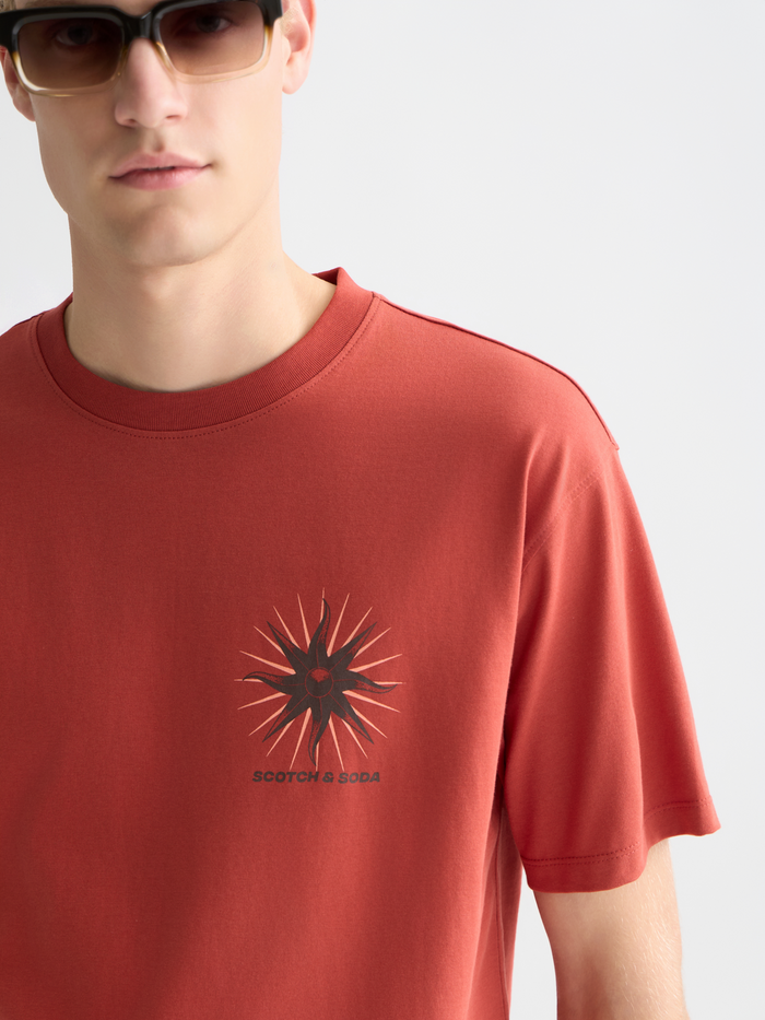 Front And Back Artwork Relaxed-Fit T-Shirt