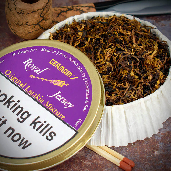 50g Tin - Germains RJ Original Latakia Mixture Pipe Tobacco