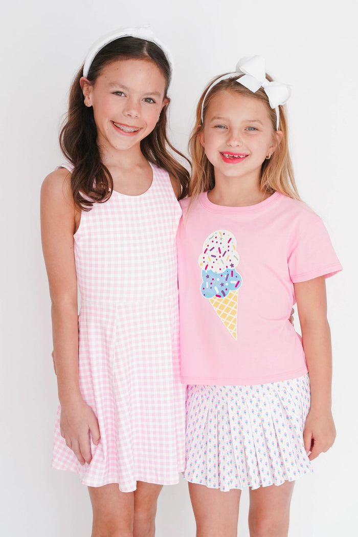 Girls' Azarhia Glitter Ice Cream Boxy Tee