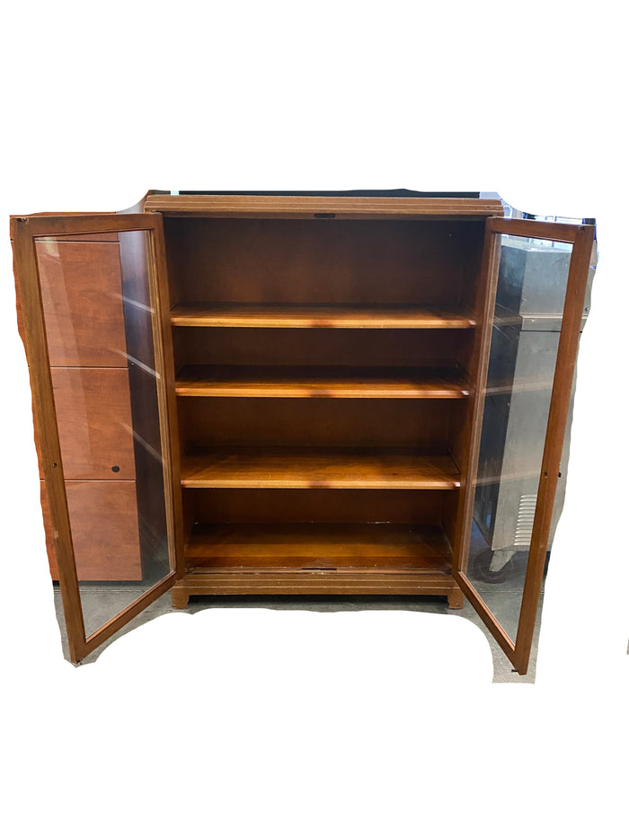 Globe-Wernicke Wooden Glass Door Cabinet