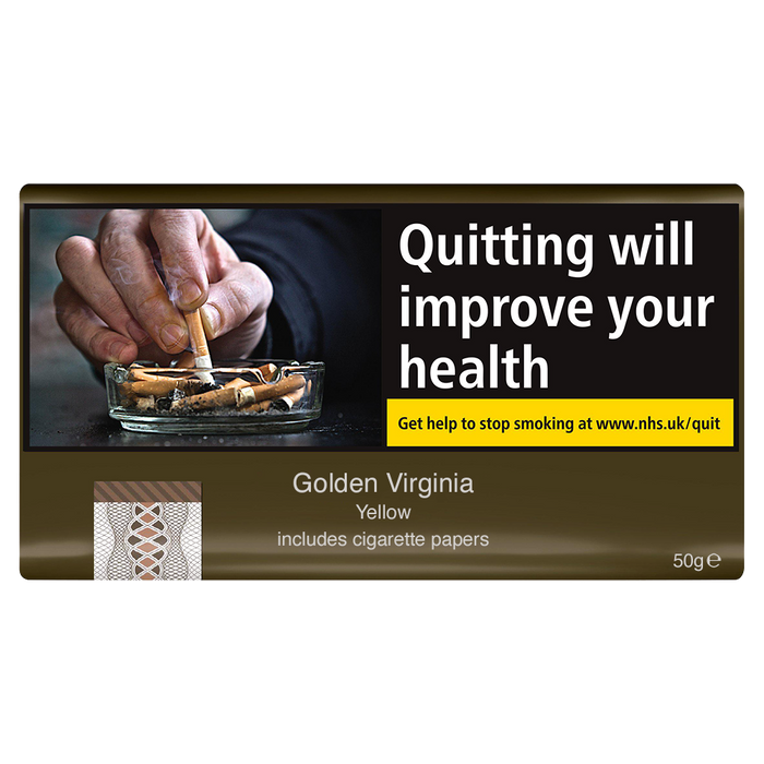 Golden Virginia Yellow Hand Rolling Tobacco - 50g Pouch